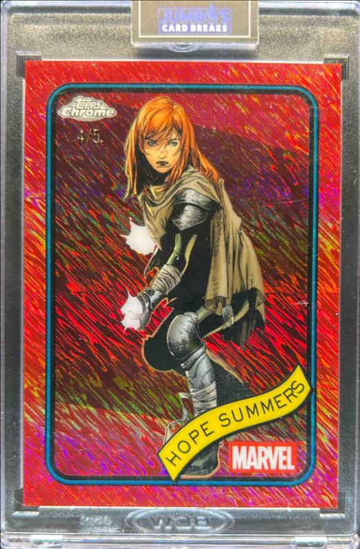 2025 Topps Chrome #73 Red Shimmer Refractor /5