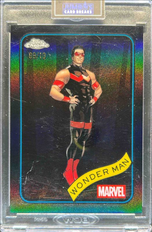 Wonder Man 2025 Topps Chrome #100 Black Refractor /10 RAW