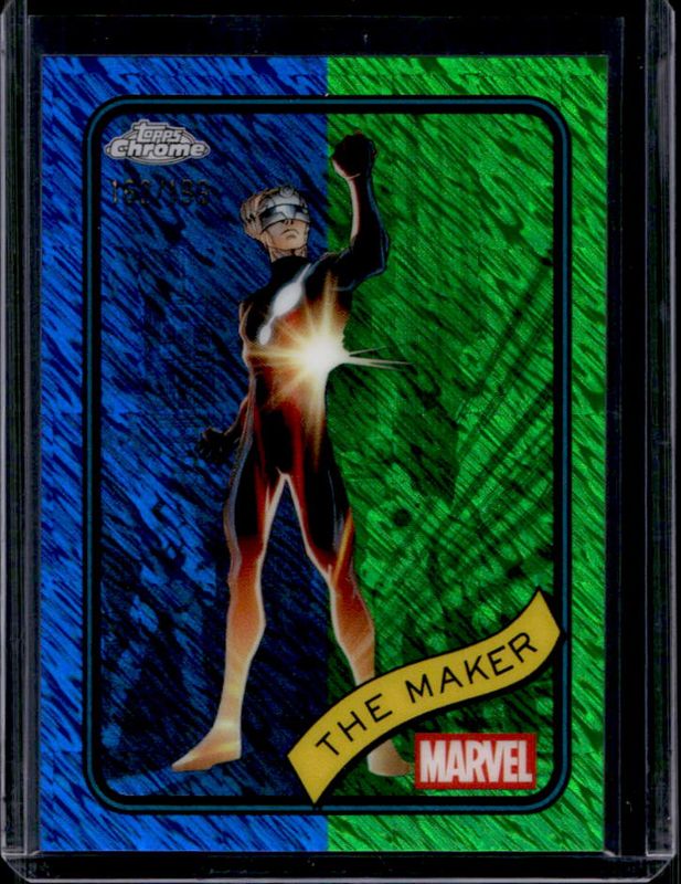 2025 Topps Chrome #74 Blue & Green Shimmer Refractor /199