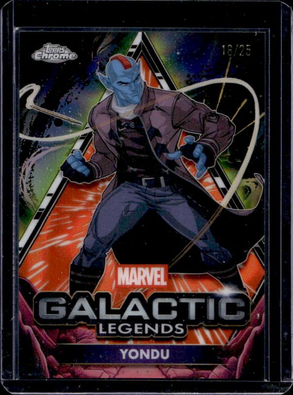 2025 Topps Chrome #GL-5 Galactic Legends - Orange Lava Refractor /25