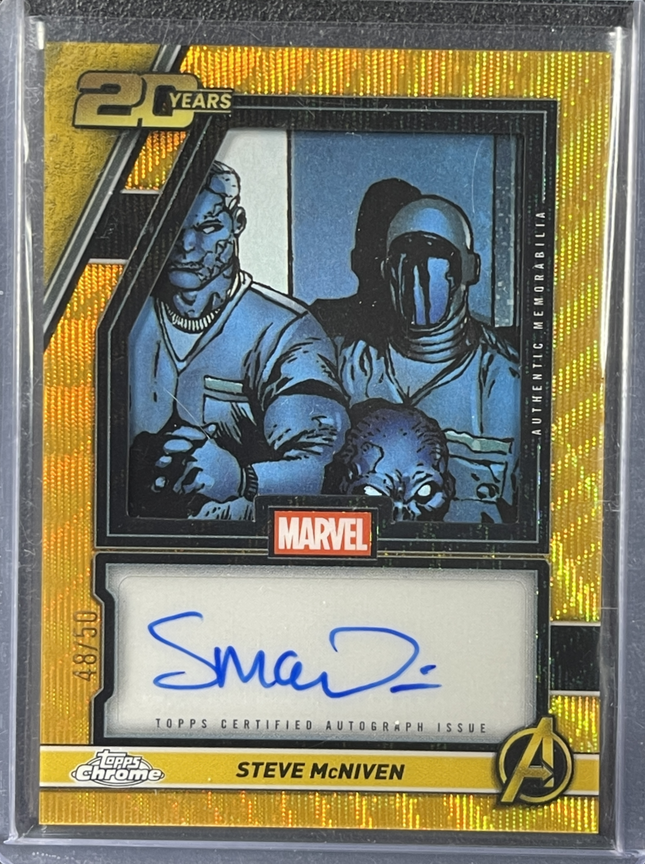 Steve McNiven 2025 Topps Chrome #AR-1 The New Avengers 20th Anniversary ...