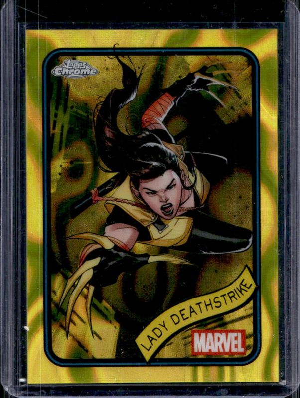 2025 Topps Chrome #64 Yellow Lava Refractor