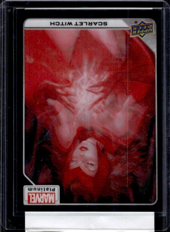 Scarlet Witch 2023 Upper Deck Marvel Platinum #45 Teal Wave /799 RAW