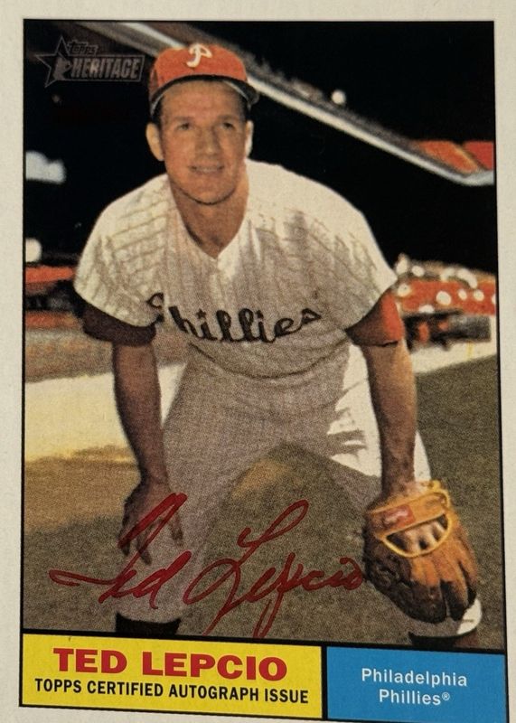 2010 Topps Heritage #ROA-TL Real One Autographs - Red Ink /61