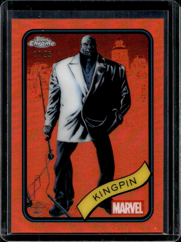 Kingpin 2025 Topps Chrome #164 Orange Refractor /25 RAW