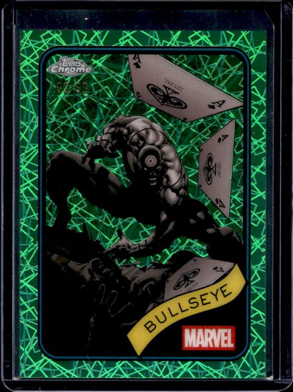 Bullseye 2025 Topps Chrome #30 Hulk Green Lazer Refractor /99 RAW