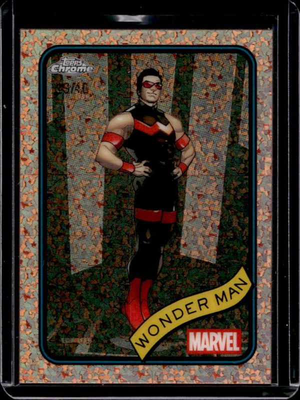 Wonder Man 2025 Topps Chrome #100 Rose Gold Mini Diamonds Refractor /40 RAW