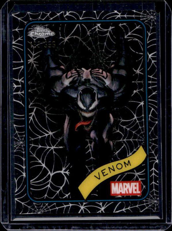 Venom 2025 Topps Chrome #149 Spider Web Refractor /399 Price Guide
