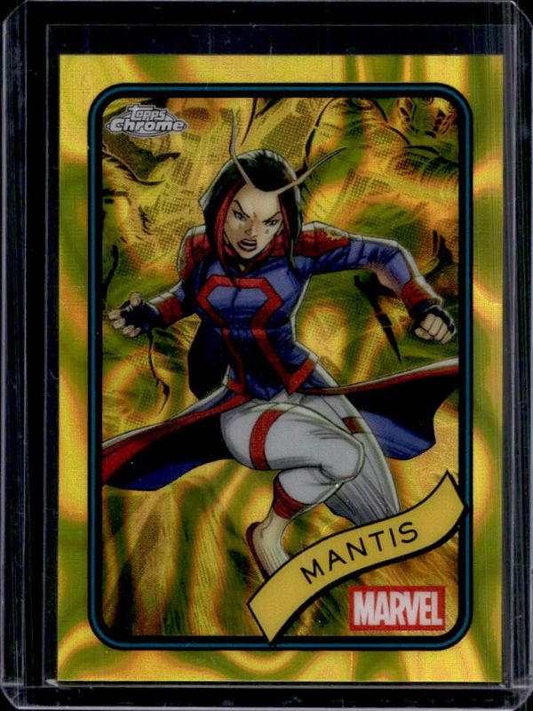 Mantis 2025 Topps Chrome #171 Yellow Lava Refractor RAW