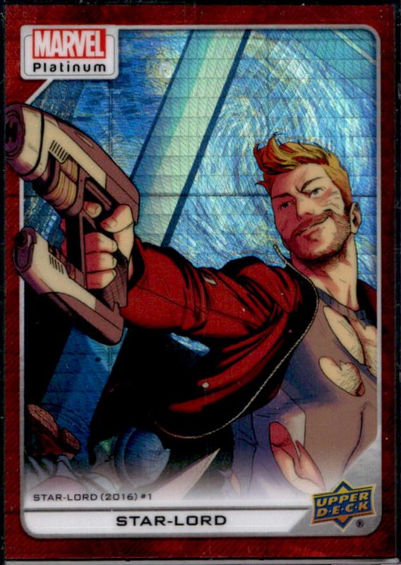 Star-Lord 2023 Upper Deck Marvel Platinum #116 Red Prism /199 RAW
