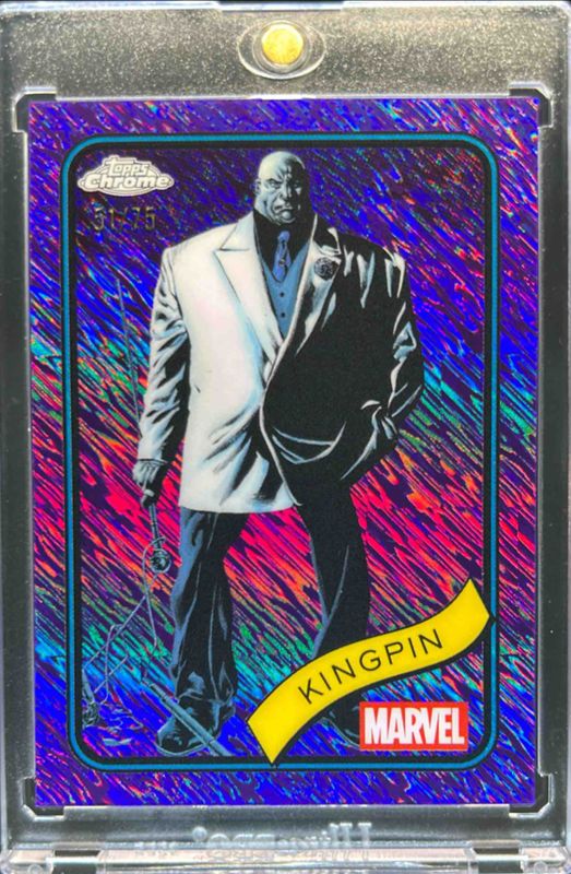Kingpin 2025 Topps Chrome #164 Purple Shimmer Refractor /75 RAW