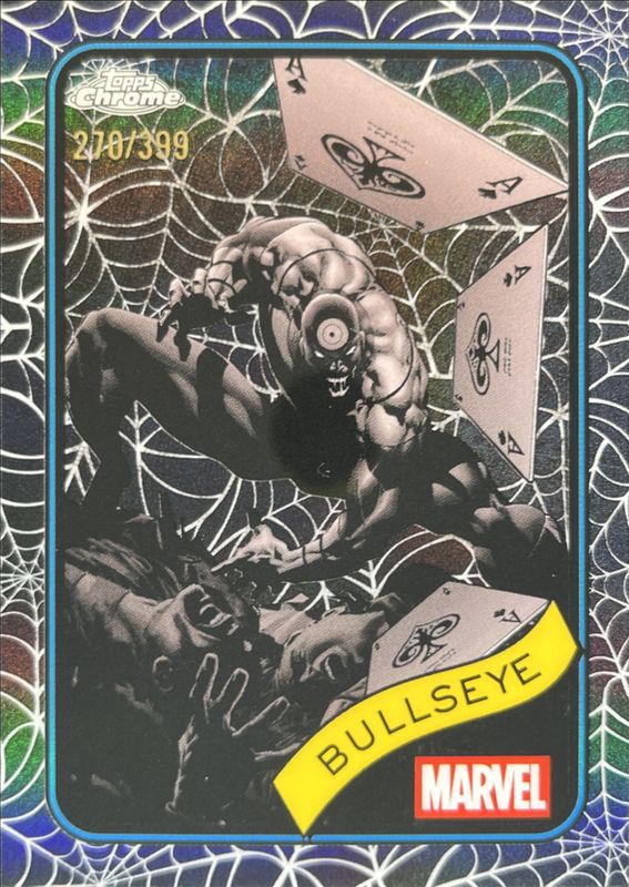 Bullseye 2025 Topps Chrome #30 Spider Web Refractor /399 RAW