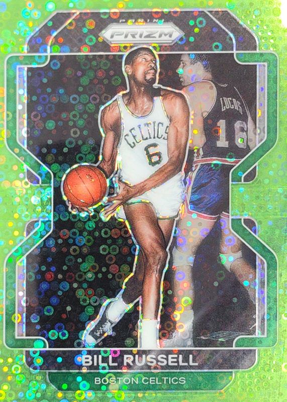 2021 Prizm #254 Fast Break Neon Green /5