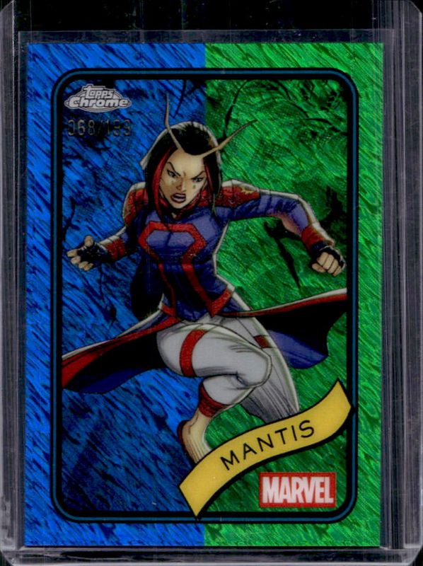 Mantis 2025 Topps Chrome #171 Blue & Green Shimmer Refractor /199 RAW