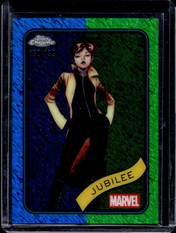 Jubilee 2025 Topps Chrome #131 Blue & Green Shimmer Refractor /199 RAW