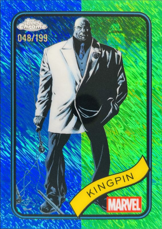Kingpin 2025 Topps Chrome #164 Blue & Green Shimmer Refractor /199 RAW