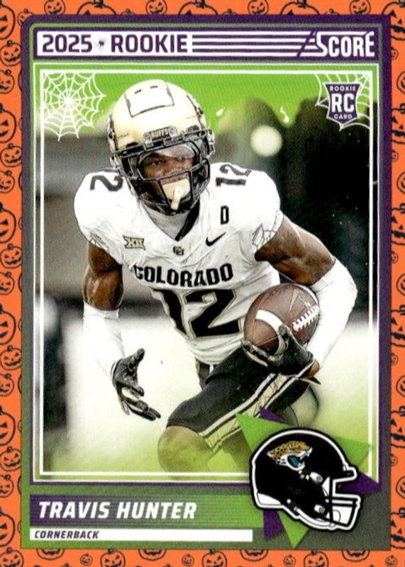 Travis Hunter 2025 Score-A-Treat #20 Orange Pumpkins Rookie BGS 9