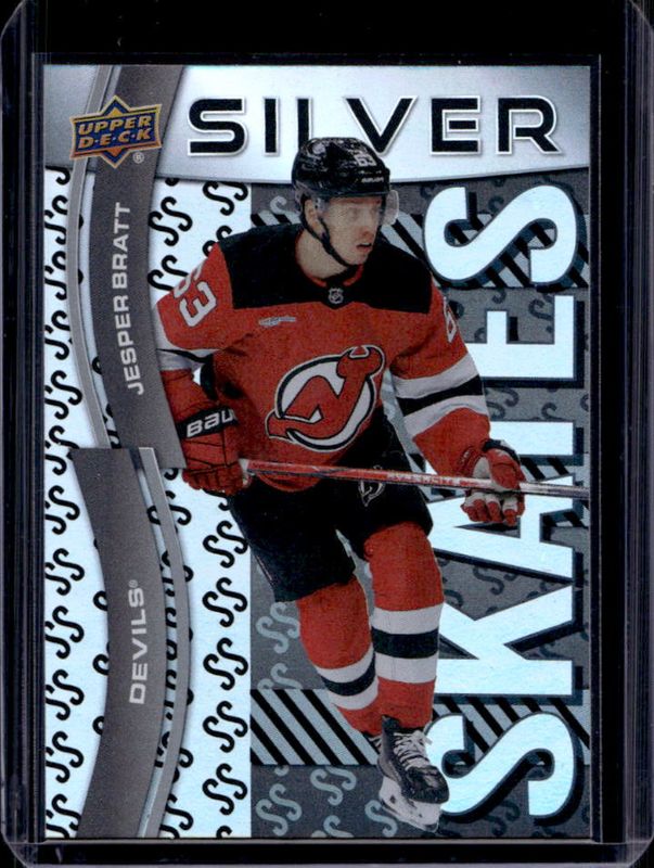 Jesper Bratt 2024 Upper Deck Extended Series #SS-4 Silver Skates RAW