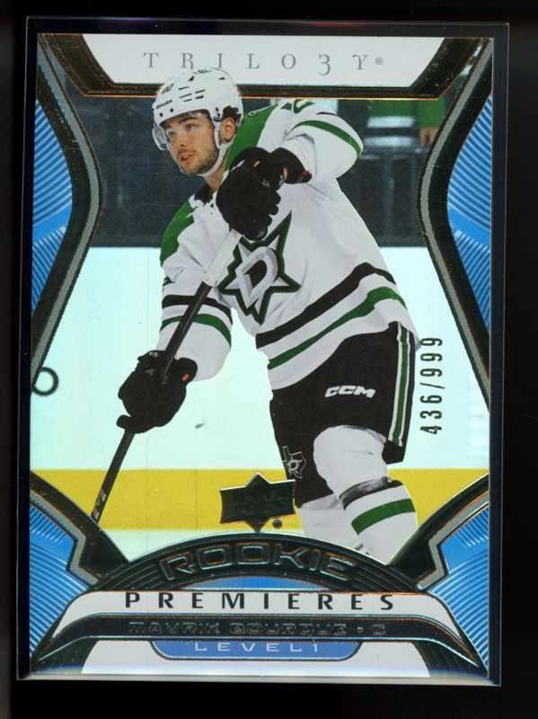 Mavrik Bourque 2024 Upper Deck Extended Series #T-1 Trilogy Rookie Premiere - Common /999 RAW