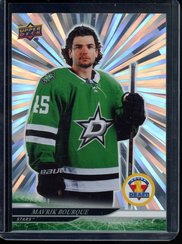 Mavrik Bourque 2024 Upper Deck Extended Series #741 Outburst Rookie RAW