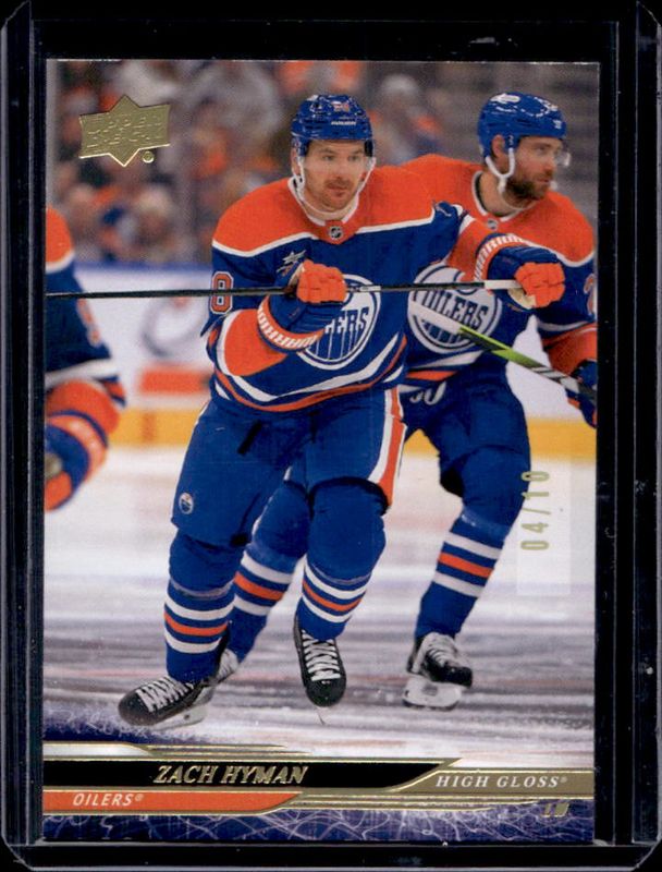Zach Hyman 2024 Upper Deck Extended Series #555 High Gloss /10 RAW