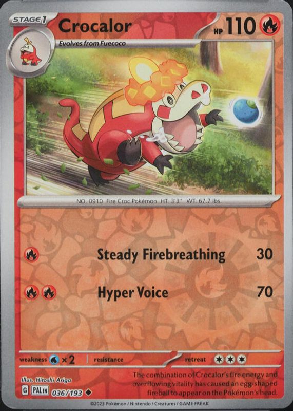 2023 Scarlet & Violet: Paldea Evolved #036/193 Reverse Holo