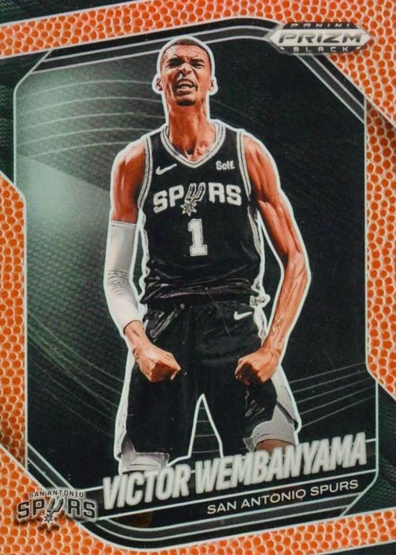 Victor Wembanyama 2024 Prizm Black #1 Basketballs /225 RAW