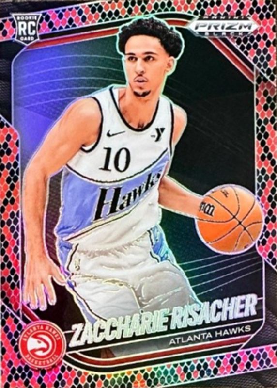 Zaccharie Risacher 2024 Prizm Black #181 Snakeskin /(SSP) Rookie RAW