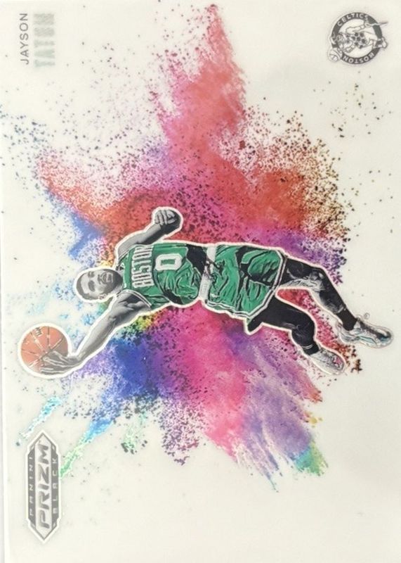 Jayson Tatum 2024 Prizm Black #1 Color Blast /(SSP) RAW