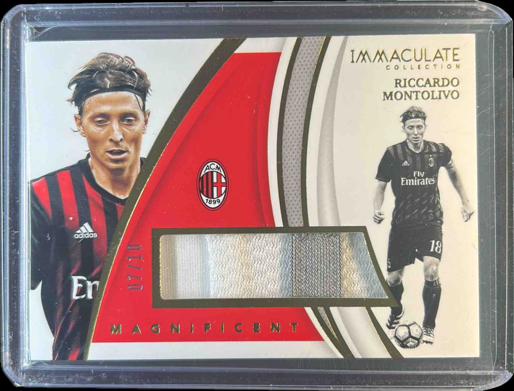 Riccardo Montolivo 2021 Immaculate #MN-RM Magnificient Memorabilia - Gold /10 RAW