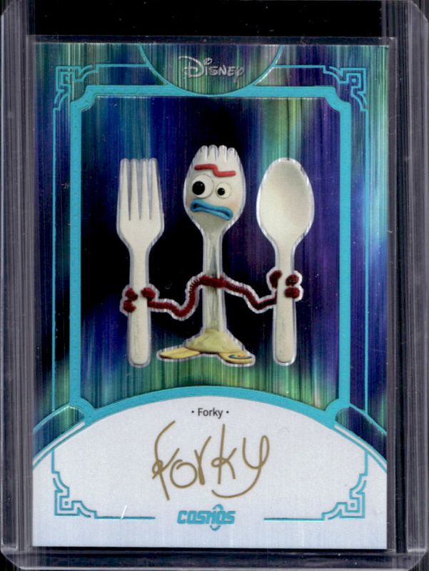 Forky 2025 Kakawow Cosmos #CDT-SAU-44 Signatures Card - COSMOS Aurora /45 RAW
