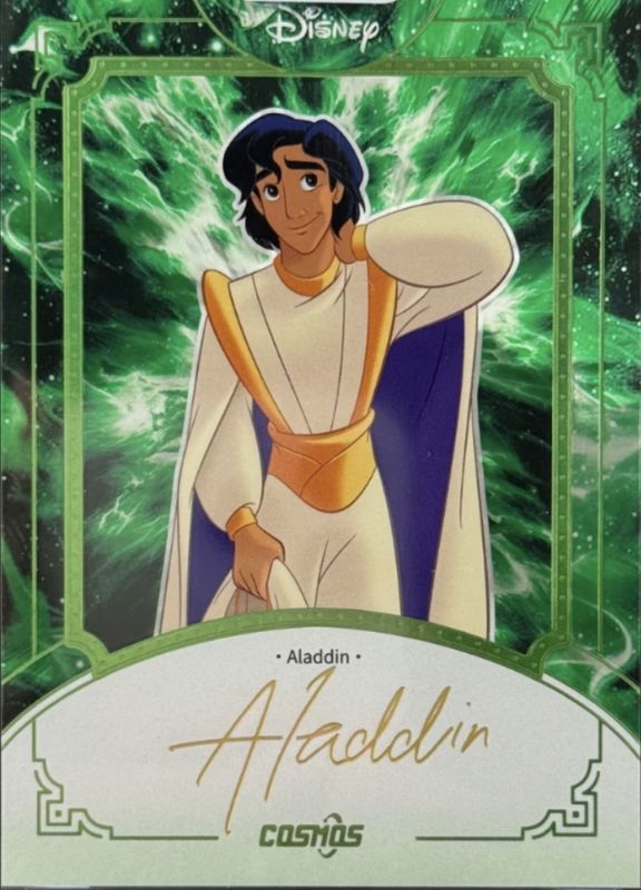 Aladdin 2025 Kakawow Cosmos #CDT-SGR-20 Signatures Card - COSMOS Green /25 RAW