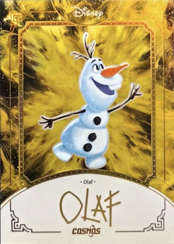 Olaf 2025 Kakawow Cosmos #CDT-SG-10 Signatures Card - COSMOS Gold /10 RAW