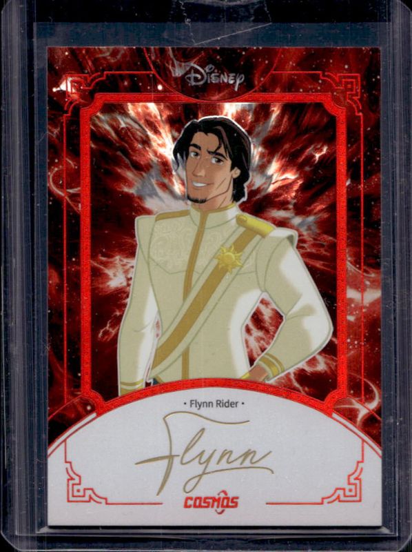 Flynn Rider 2025 Kakawow Cosmos #CDT-SR-14 Signatures Card - COSMOS Red /75 RAW