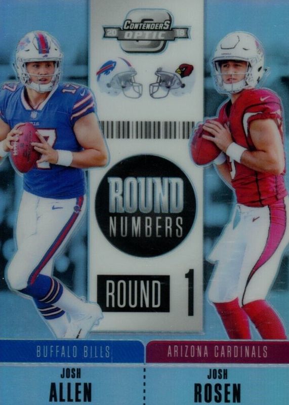 Josh Allen 2018 Contenders Optic #RNA-AR Round Numbers /175 (w/J. Rosen) Rookie RAW