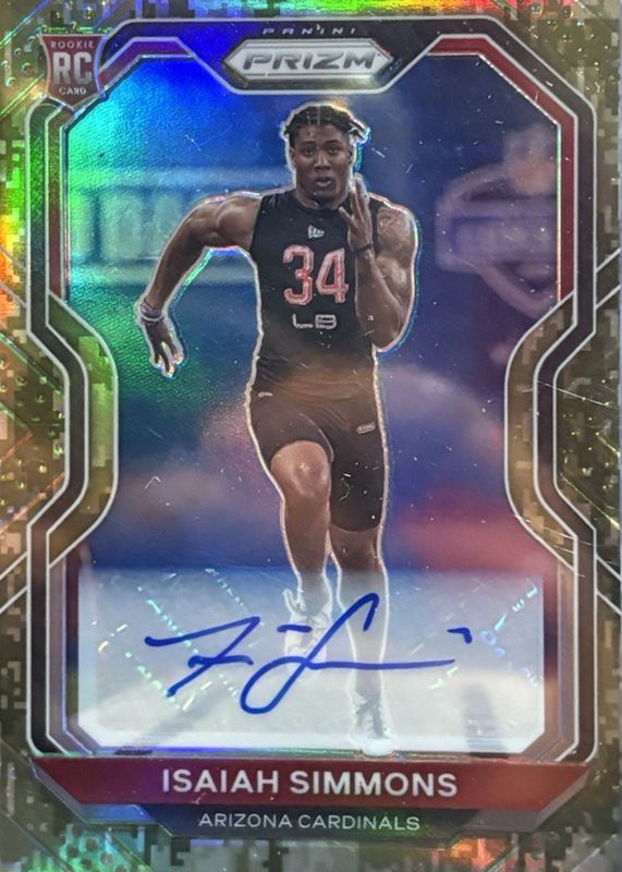 2020 Prizm #323 Rookie Autographs - Camo /25