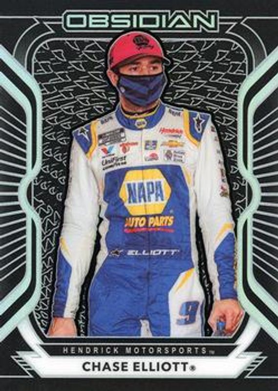 Chase Elliott 2021 Chronicles NASCAR #1 Obsidian RAW