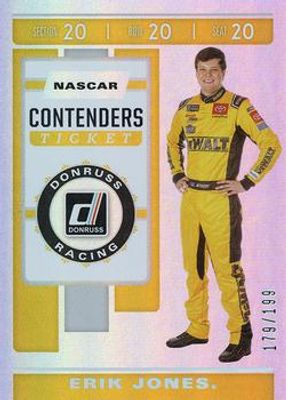 2020 Donruss NASCAR #C16 Contenders Ticket Holographic /199
