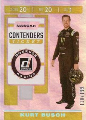 2020 Donruss NASCAR #C14 Contenders Ticket Holographic /199