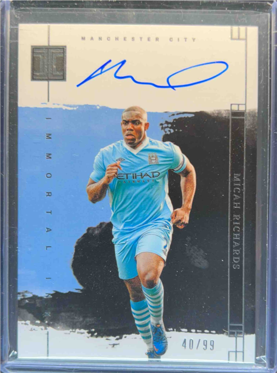 Micah Richards 2023 Impeccable Premier League INKMR Immortal Ink /99