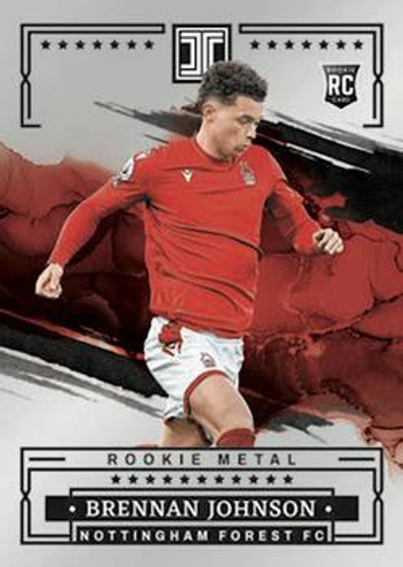 Brennan Johnson 2022 Impeccable Premier League #18 Rookie Metal /71 RAW