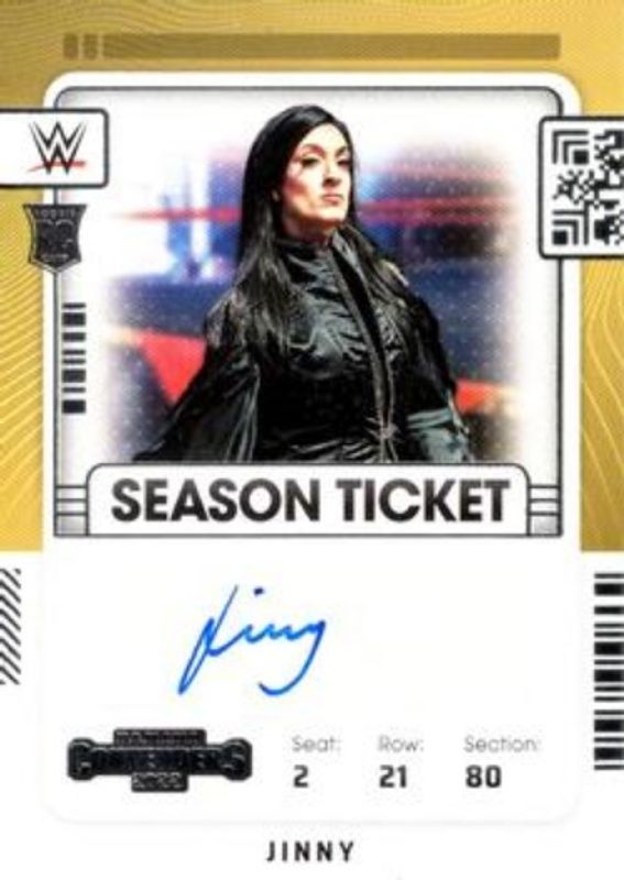 2022 Chronicles WWE #RS-JNY Contenders Rookie Season Ticket