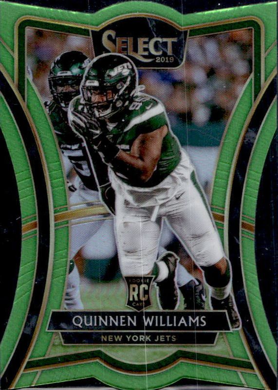 Quinnen Williams 2019 Select #110 Premier Level Neon Green Die-Cut /49 Rookie RAW