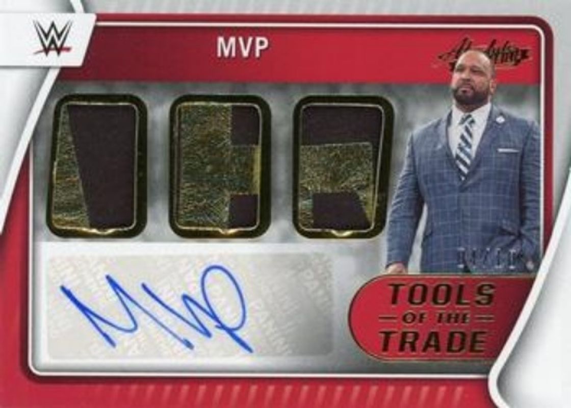 2022 Chronicles WWE #TT-MVP Tools of the Trade Signatures Prime /10
