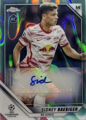 2021 Topps Chrome UEFA Champions League #CA-SR Autographs - Aqua Lava Refractor