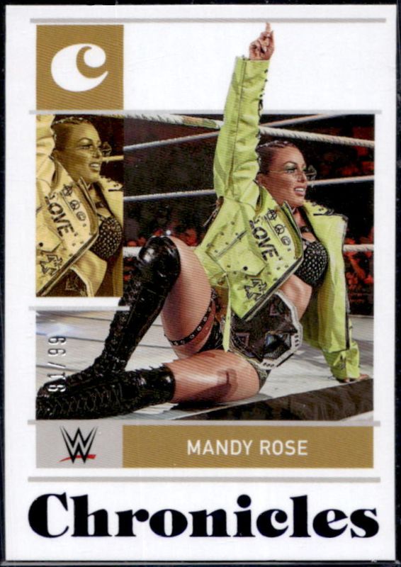 Mandy Rose 2022 Chronicles WWE #13 Blue /99 RAW