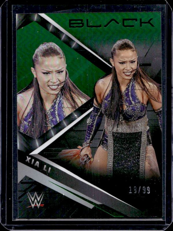 Xia Li 2022 Chronicles WWE #211 Green /25 RAW