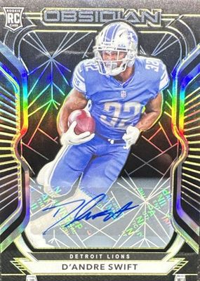 2020 Obsidian #115 Rookie Autographs - Electric Etch Yellow (/25)