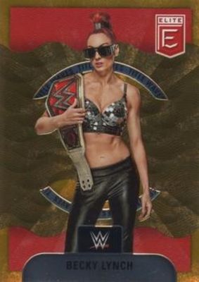 2023 Elite WWE #4 Title Waves - Orange /49