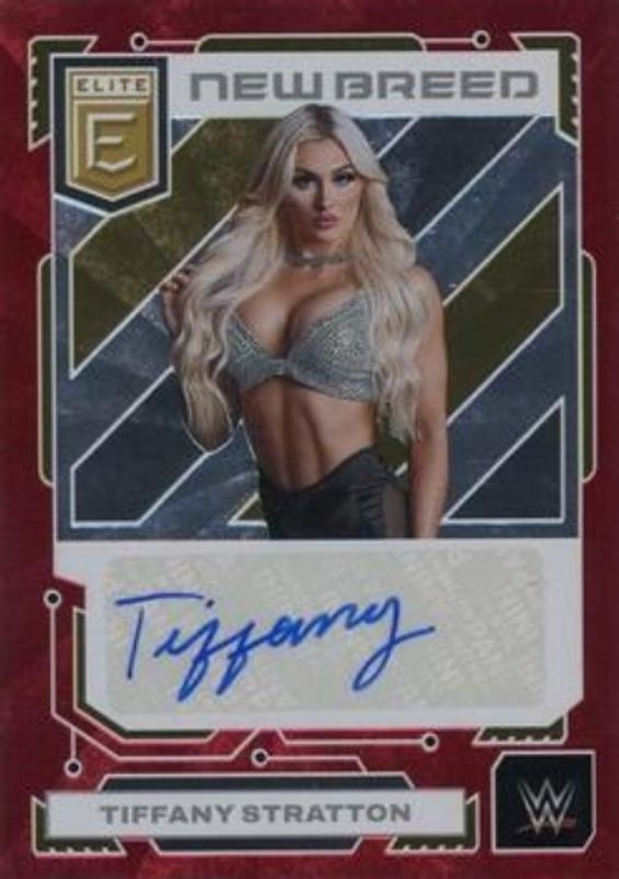 Tiffany Stratton 2023 Elite WWE #NB-TST New Breed Autographs - Red /49 RAW
